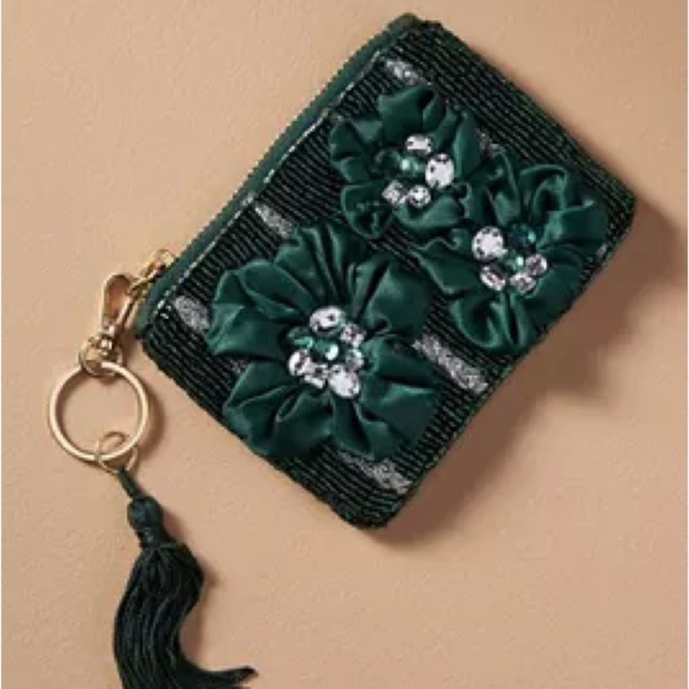 Anthropologie | DECORATIVE FLOWER COIN PURSE | NWT